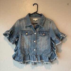 Chelsea & Violet Light Blue Denim Jacket